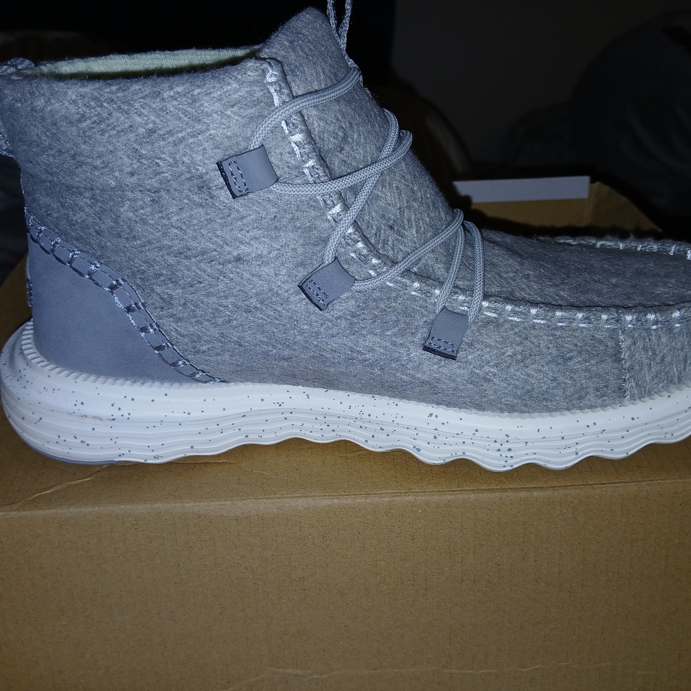 Hey Dude Gray Ankle Boots